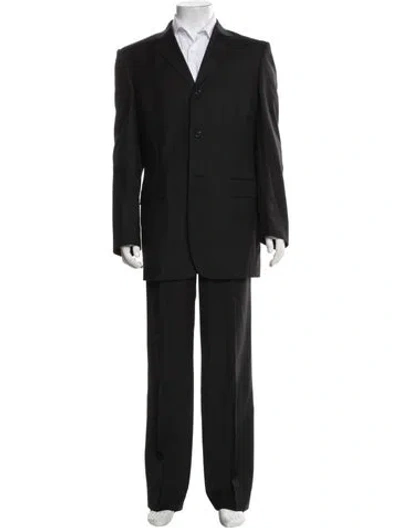 Pre-owned Dolce & Gabbana Virgin Wool Two-piece Suit In Black
