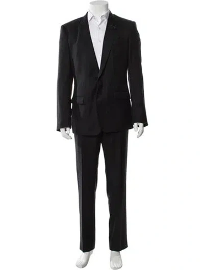 Pre-owned Dolce & Gabbana Virgin Wool Two-piece Suit In Black