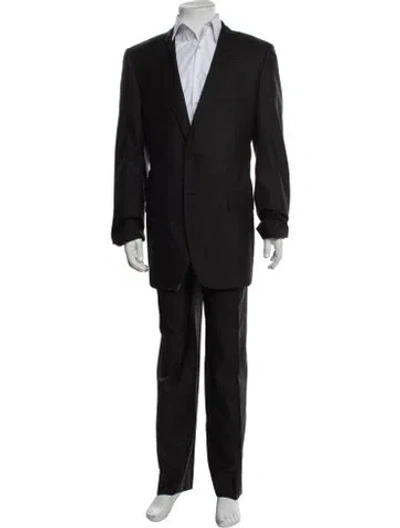Pre-owned Dolce & Gabbana Virgin Wool Two-piece Suit In Black