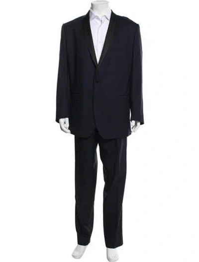 Pre-owned Dolce & Gabbana Virgin Wool Two-piece Suit In Blue