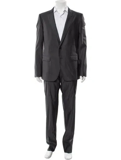 Pre-owned Dolce & Gabbana Virgin Wool Two-piece Suit In Gray