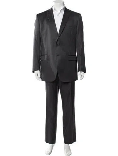 Pre-owned Dolce & Gabbana Virgin Wool Two-piece Suit In Gray