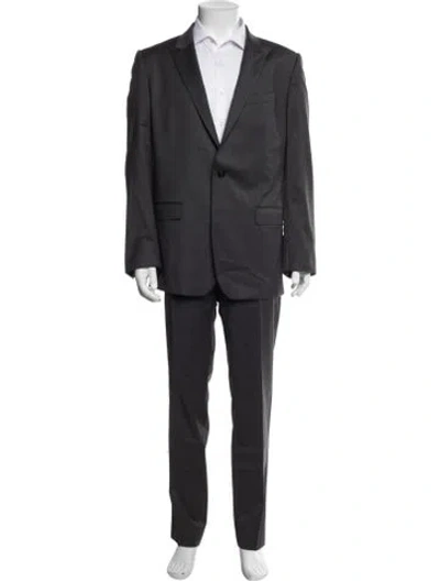 Pre-owned Dolce & Gabbana Virgin Wool Two-piece Suit In Grey