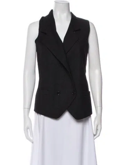 Pre-owned Dolce & Gabbana Virgin Wool Vest In Black