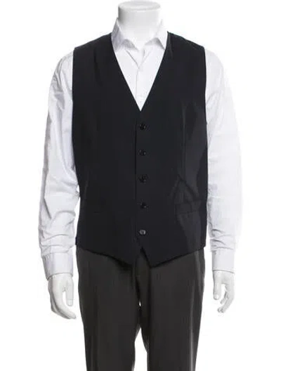 Pre-owned Dolce & Gabbana Virgin Wool Vest In Black