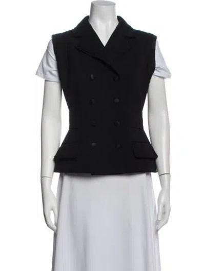 Pre-owned Dolce & Gabbana Virgin Wool Vest In Black