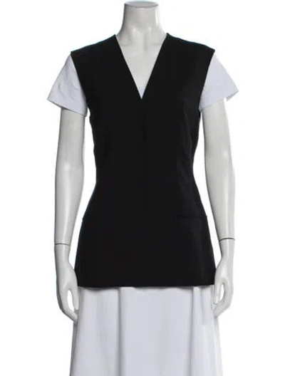 Pre-owned Dolce & Gabbana Virgin Wool Vest In Black