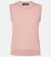 Dolce & Gabbana Virgin Wool Vest In Pink