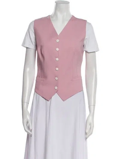Pre-owned Dolce & Gabbana Virgin Wool Vest In Pink