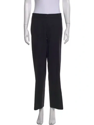 Pre-owned Dolce & Gabbana Virgin Wool Wide Leg Pants In Black