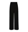 DOLCE & GABBANA VIRGIN WOOL WIDE-LEG TROUSERS