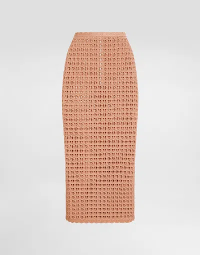 Dolce & Gabbana Viscose Crochet Skirt