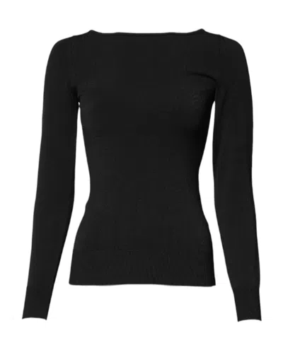 Dolce & Gabbana Viscose Knit Sweater In Black