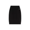 Dolce & Gabbana Milano Rib Miniskirt With Dg Logo