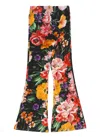 Dolce & Gabbana Floral Pants In Black