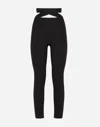 Dolce & Gabbana Lace Details Casual Pants In Black