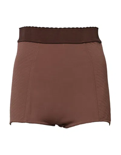 Dolce & Gabbana Viscose-silk Blend Short Trousers In Brown