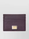 Dolce & Gabbana Vitello Stampa Textured Rectangular Cardholder