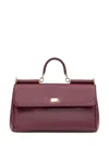 Dolce & Gabbana Bordeaux Handbag With Key And Padlock Detail And Adjustable And Removable Shoulder Strap