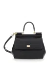 Dolce & Gabbana Black Handbag With Adjustable And Removable Shoulder Strap And Logo Plaque On The Front
