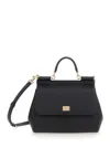 Dolce & Gabbana Black Handbag With Adjustable And Removable Shoulder Strap And Logo Plaque On The Front