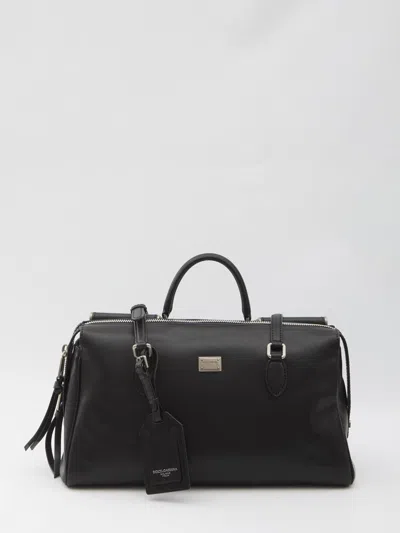 Dolce & Gabbana Vittoria Bag In Calf Leather In Black
