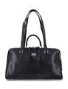 Dolce & Gabbana Vittoria Black Calfskin Bag In Black