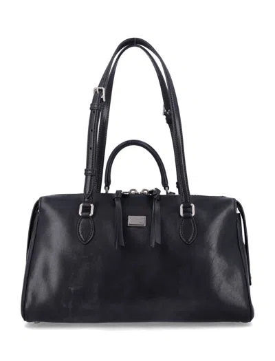 Dolce & Gabbana Vittoria Black Calfskin Bag