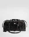 Dolce & Gabbana Vittoria Calf Leather Shoulder Bag In Black