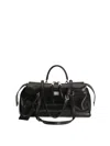 Dolce & Gabbana Vittoria Calf Leather Shoulder Bag In Black