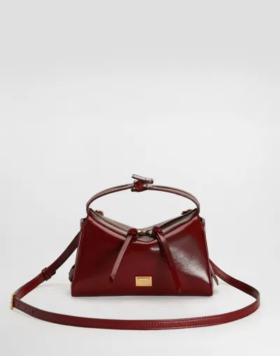 Dolce & Gabbana Vittoria Patent-leather Shoulder Bag In Pattern