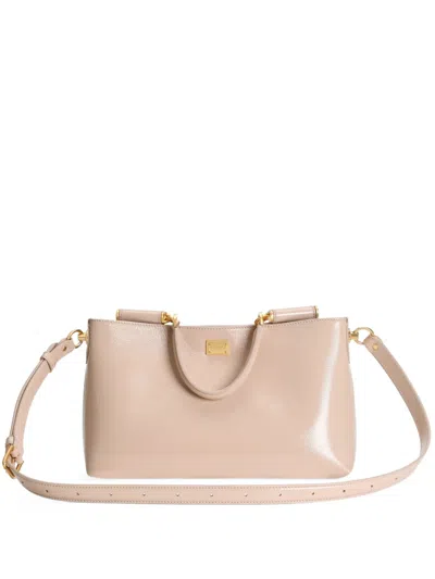 Dolce & Gabbana Vittoria Crossbody Bag In Neutral