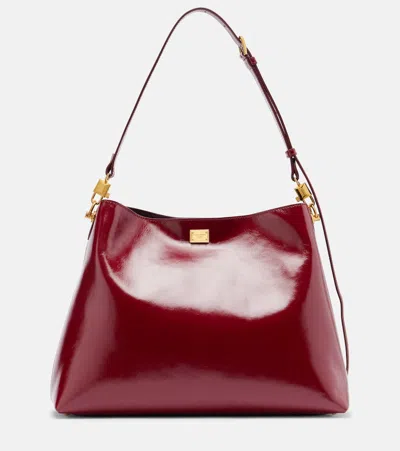 Dolce & Gabbana Vittoria Large Leather Tote Bag In Red