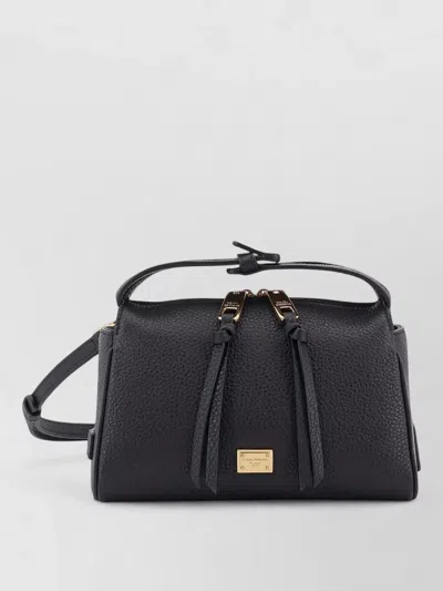 Dolce & Gabbana Vittoria Leather Belt Bag Shoulder Strap In Pattern