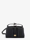 Dolce & Gabbana Vittoria Leather Belt Bag Shoulder Strap In Black