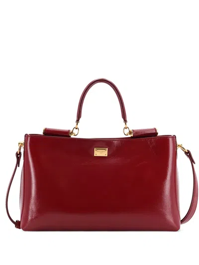 DOLCE & GABBANA VITTORIA LEATHER SHOULDER BAG