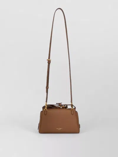Dolce & Gabbana Vittoria Leather Shoulder Clutch Bag