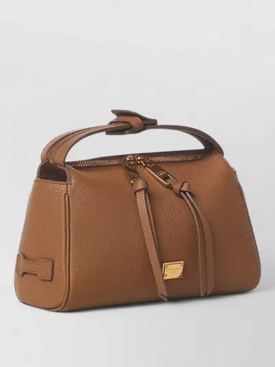 Dolce & Gabbana Vittoria Leather Tote Shoulder Bag