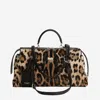 Dolce & Gabbana Leo-print Vittoria Bag In Brown