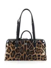 Dolce & Gabbana Vittoria Pony Skin Bag In Brown