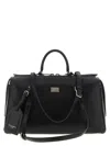 Dolce & Gabbana Calf Leather Shoulder Bag Vittoria Model In Black