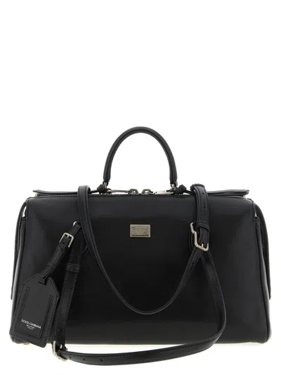 Dolce & Gabbana Vittoria Shoulder Bag In Black