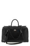Dolce & Gabbana Calf Leather Shoulder Bag Vittoria Model In Black