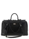 Dolce & Gabbana Calf Leather Shoulder Bag Vittoria Model In Black