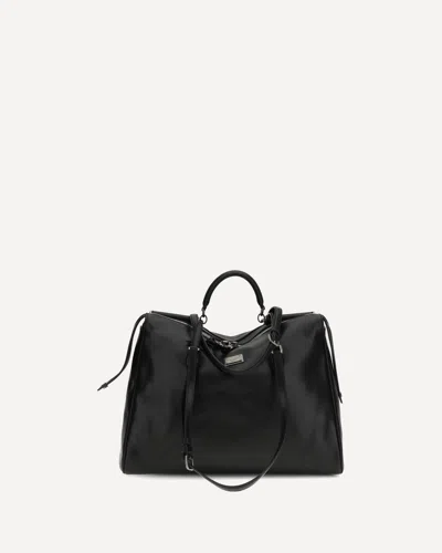Dolce & Gabbana Vittoria Shoulder Bags In Black