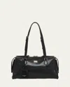 Dolce & Gabbana Vittoria Smooth Leather Shoulder Bag In Black