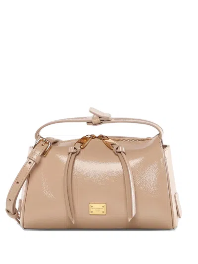 Dolce & Gabbana Vittoria Top-zip Shoulder Bag In Brown