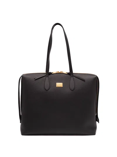 Dolce & Gabbana `vittoria` Tote In Black