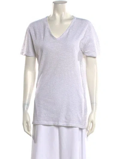 Pre-owned Dolce & Gabbana V-neck Short Sleeve T-shirt In Green
