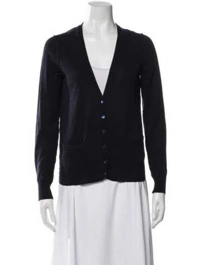 Pre-owned Dolce & Gabbana V-neck Sweater In Blue